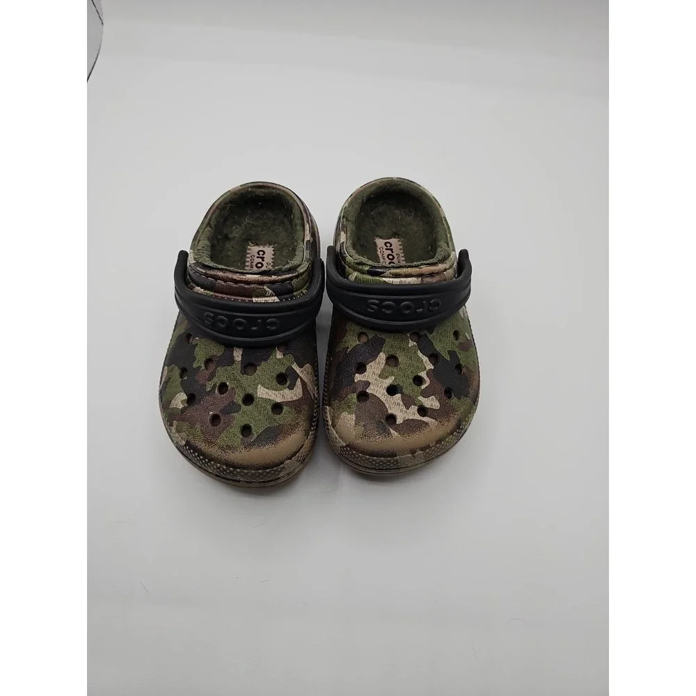 Crocs Camo  8 SLIP ON WITH STRAP Kids A1
